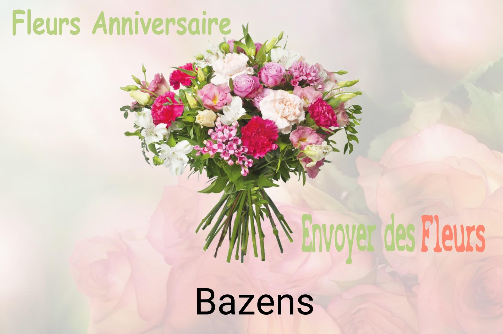 Bouquet de fleurs d’anniversaire livré à Bazens