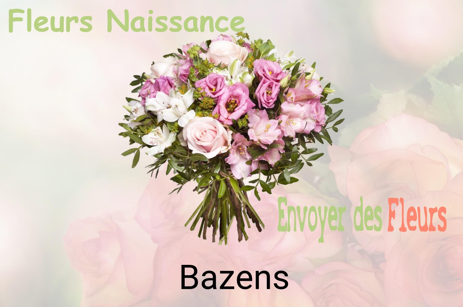 Bouquet de fleurs de naissance livré à Bazens